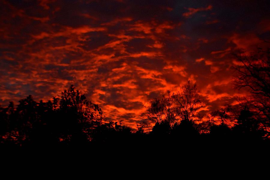 Fire In The Sky Photograph by Deena Stoddard