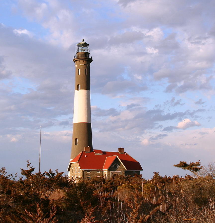 Fire Island Lighthouse Photograph by Karen Silvestri Fire Island Lighthouse Photograph by Karen Silvestri