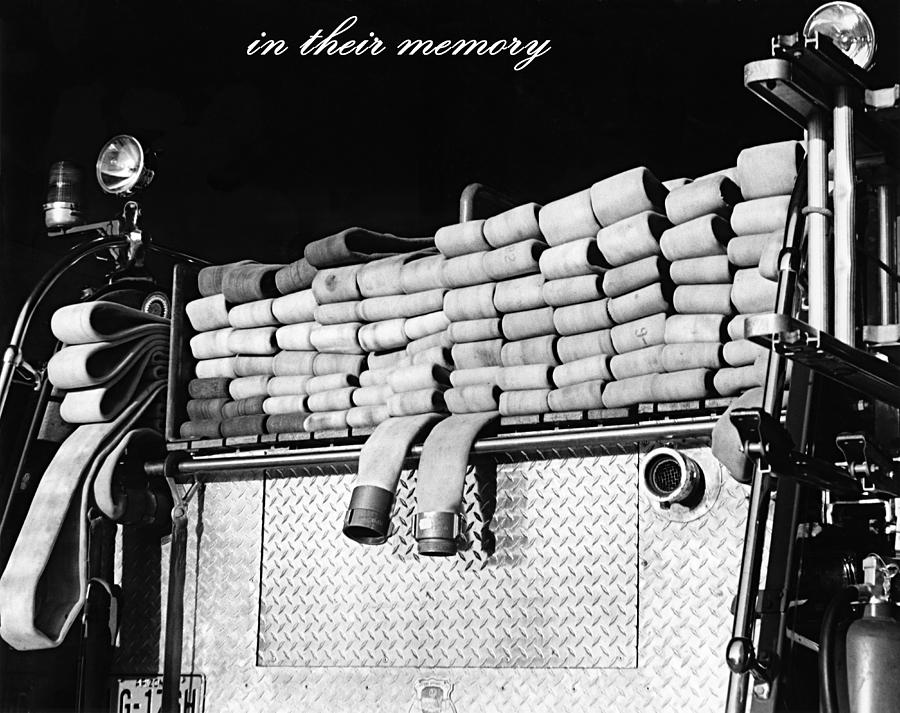 Firetruck Photograph - In their memory #1 by Tam Ryan