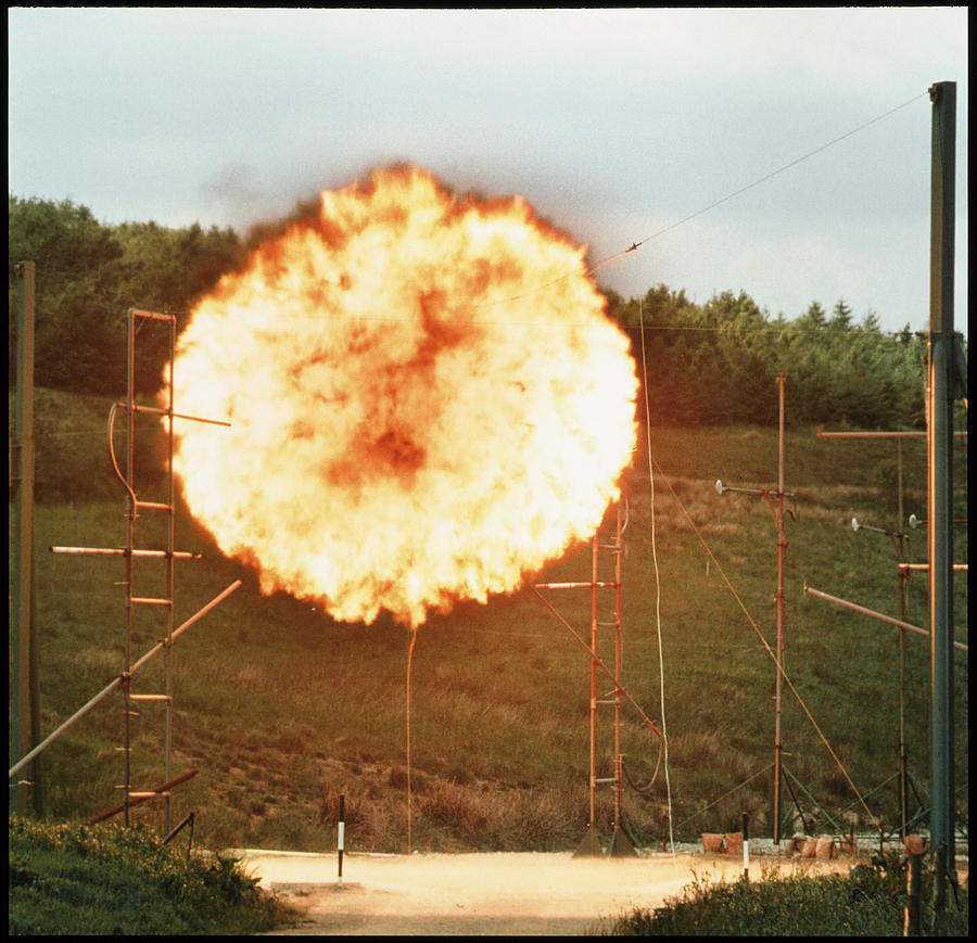 Fireball From Mining Explosive #1 Photograph by Crown Copyright/health & Safety Laboratory /science Photo Library