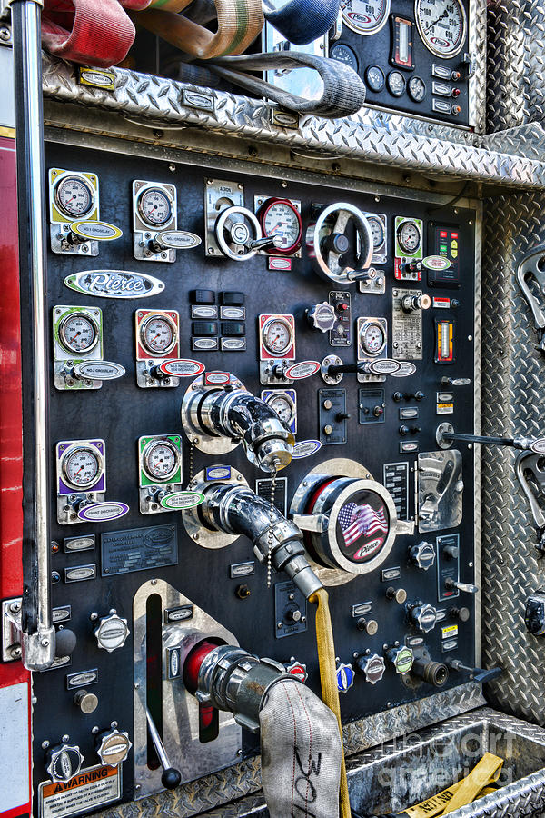 Fireman Photograph - Fireman Control Panel #1 by Paul Ward