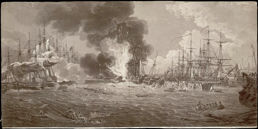 First Battle Of Copenhagen British Drawing by Mary Evans Picture Library