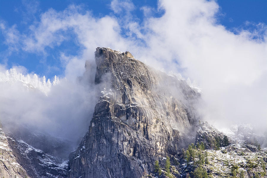 First Snow of the Season in Yosemite #1 Photograph by Doug Holck