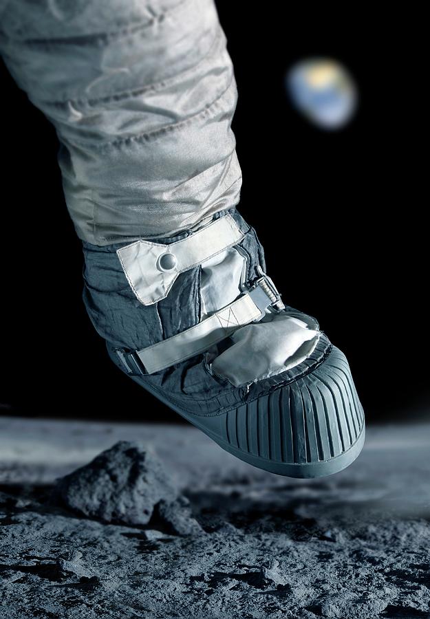 First Step On The Moon #1 Photograph by Detlev Van Ravenswaay