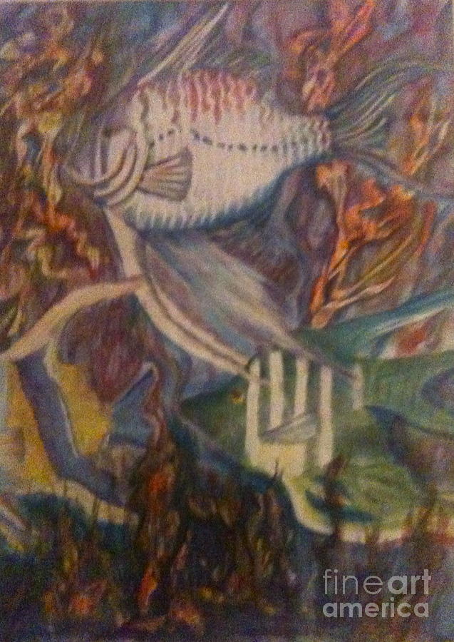 1 Fish 2 Fish 3 Fish Painting by Bonnie Peacher