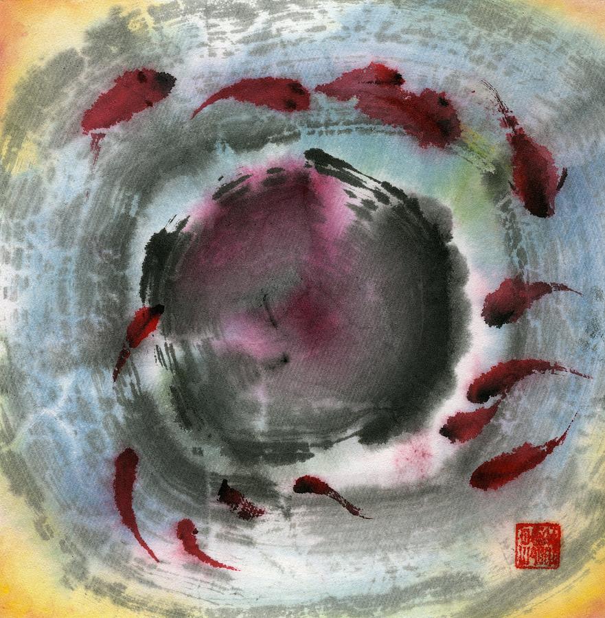 Fish #1 Painting by Ping Yan