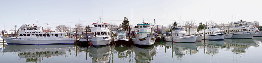 Freeport Fishing Fleet Panorama Photograph by Bob Slitzan