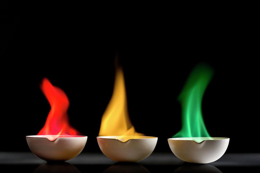 Flame Tests Photograph by Science Photo Library