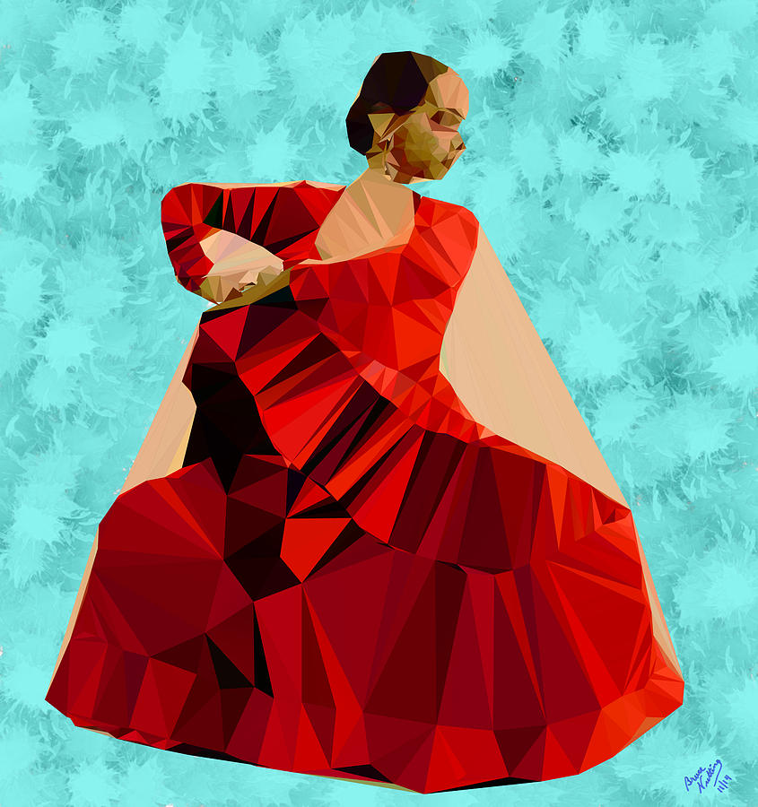 Flamenco Dancer in Spain #1 Painting by Bruce Nutting
