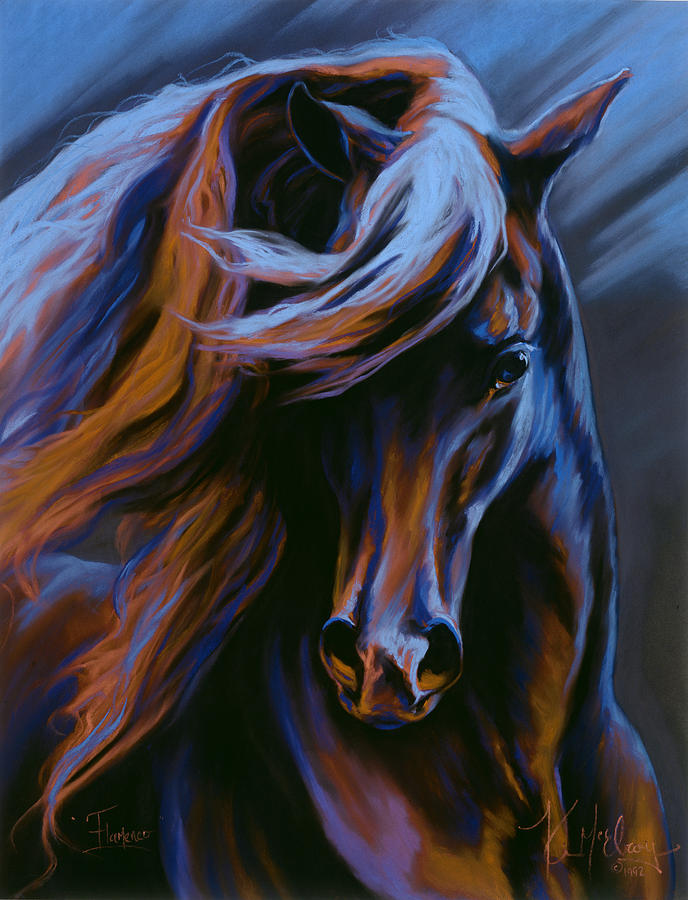 Fantasy Horse Pastel - Flamenco by Kim McElroy Fantasy Horse Pastel - Flamenco by Kim McElroy