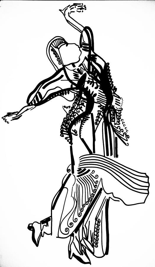 Flamenco Spain #1 Drawing by Gloria Ssali