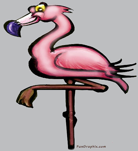 Flamingo Digital Art by Kevin Middleton