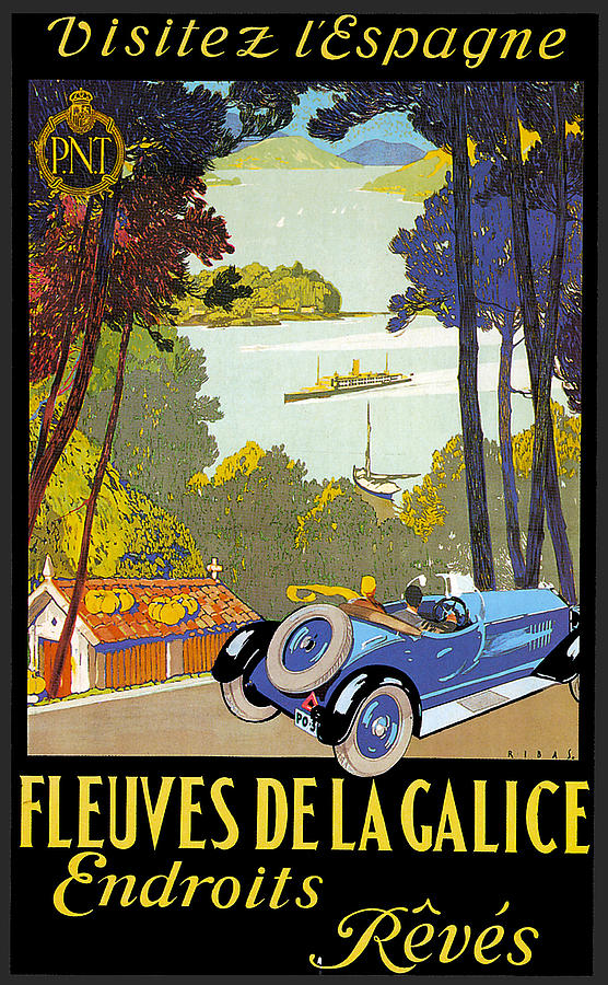 Fleuves De La Galice Automobile #1 Photograph by Vintage Automobile Ads and Posters
