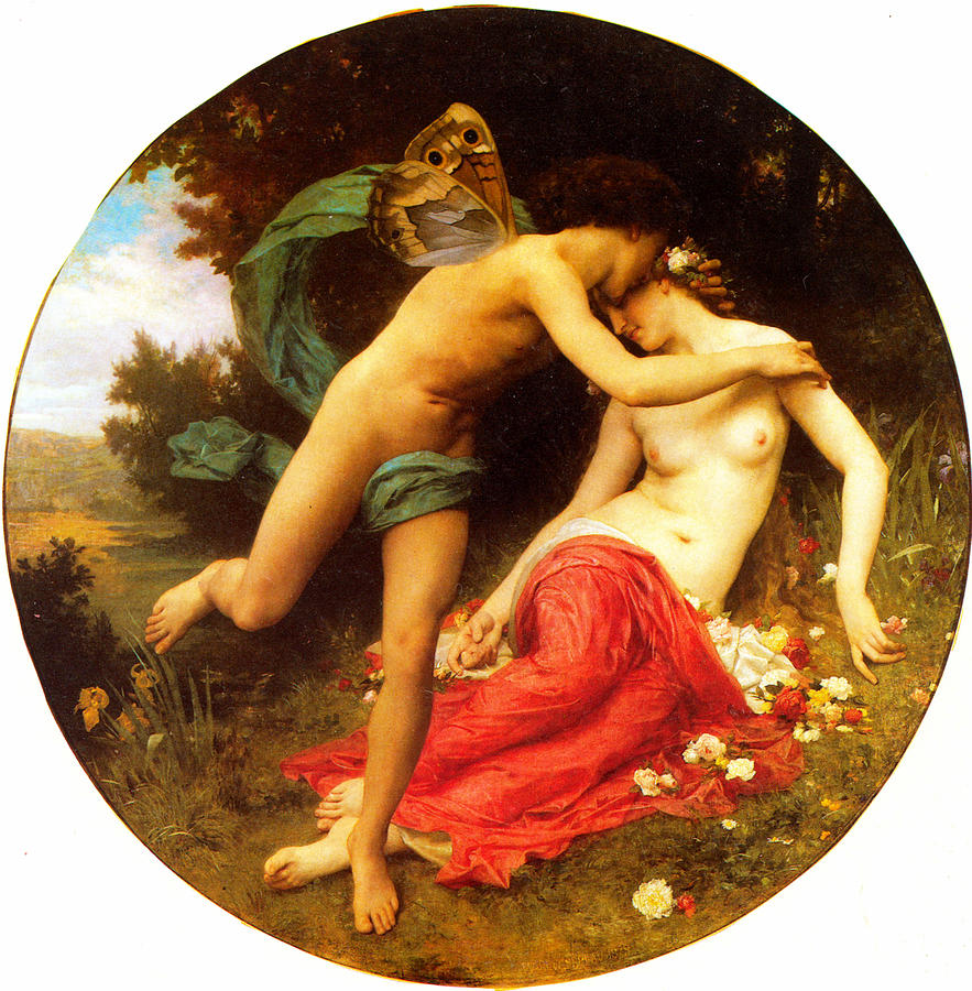 Flora And Zephyr #1 Painting by William-Adolphe Bouguereau