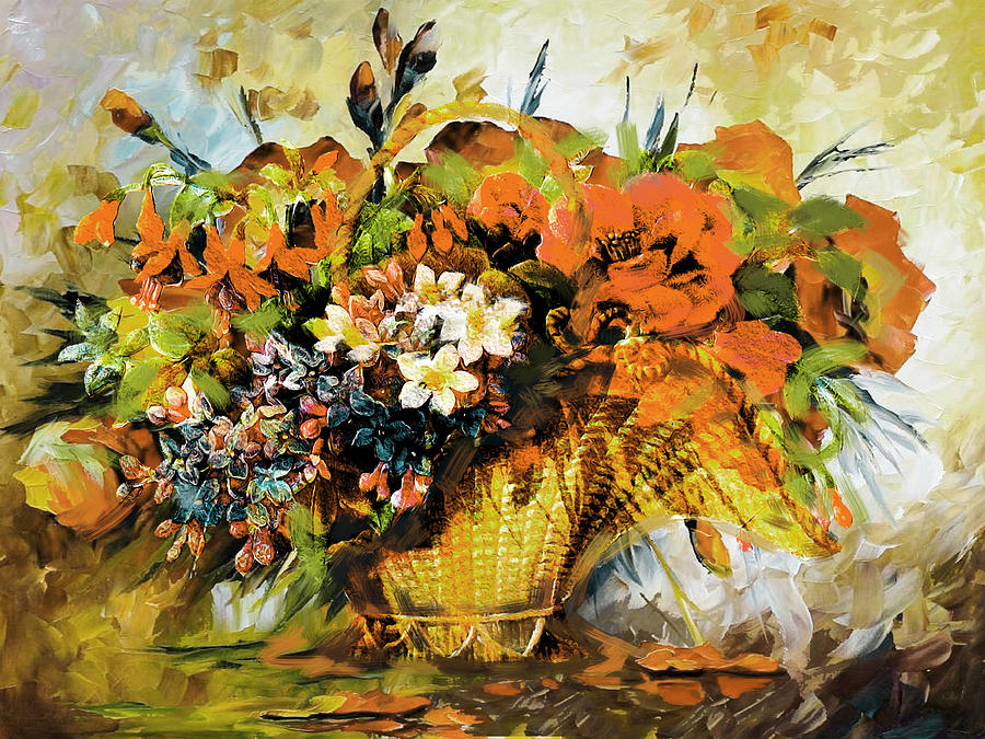 Floral 10 #1 Painting by Mahnoor Shah