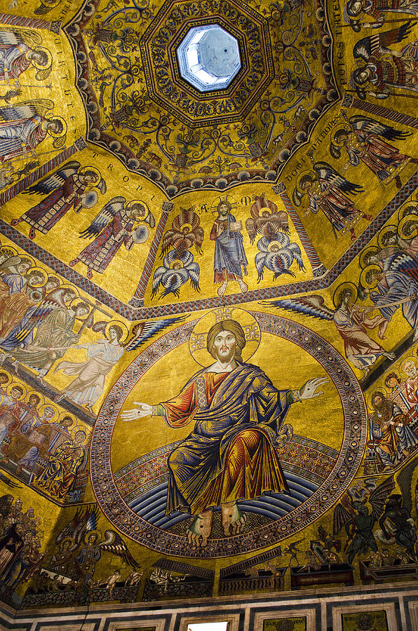 Florence Baptistry Ceiling, Florence #1 Photograph by Kenneth Murray