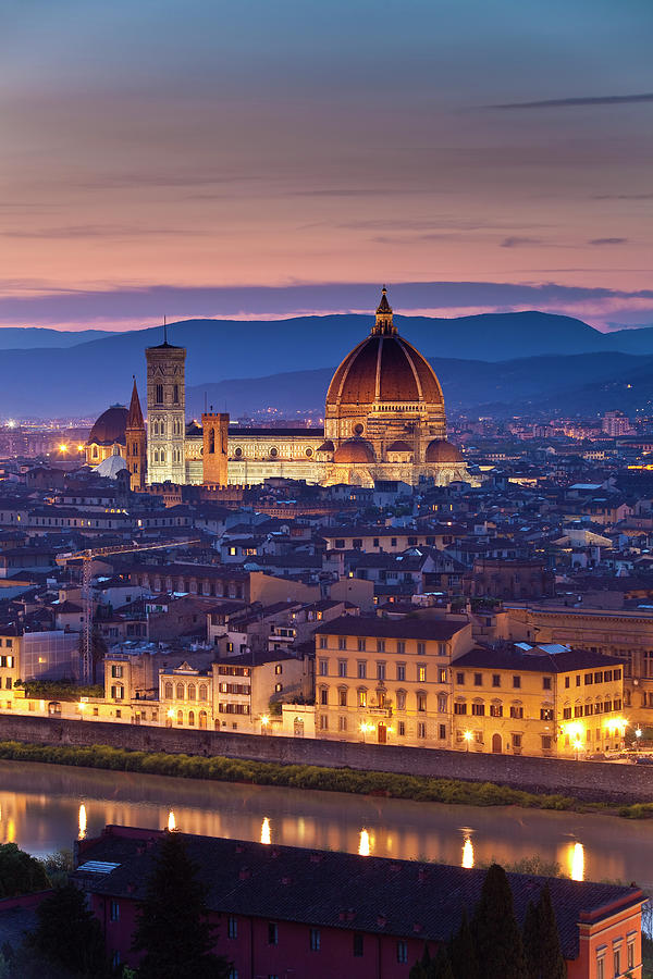 Florence Catherdral Duomo And City From Photograph by Richard Ianson