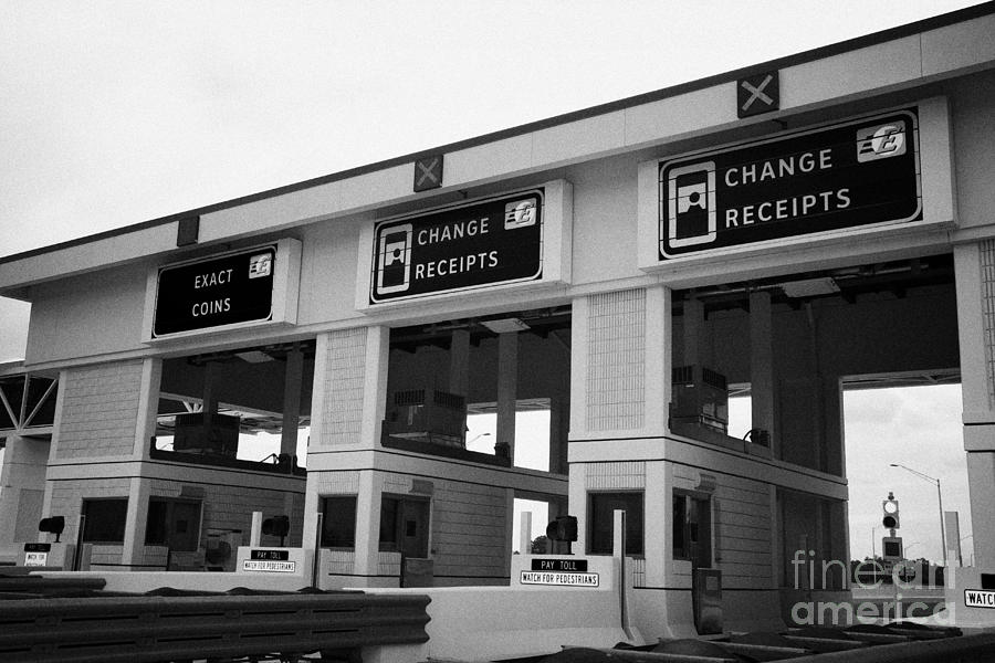 Florida Highway Interstate Toll Booths Plaza Usa Photograph by Joe Fox ...