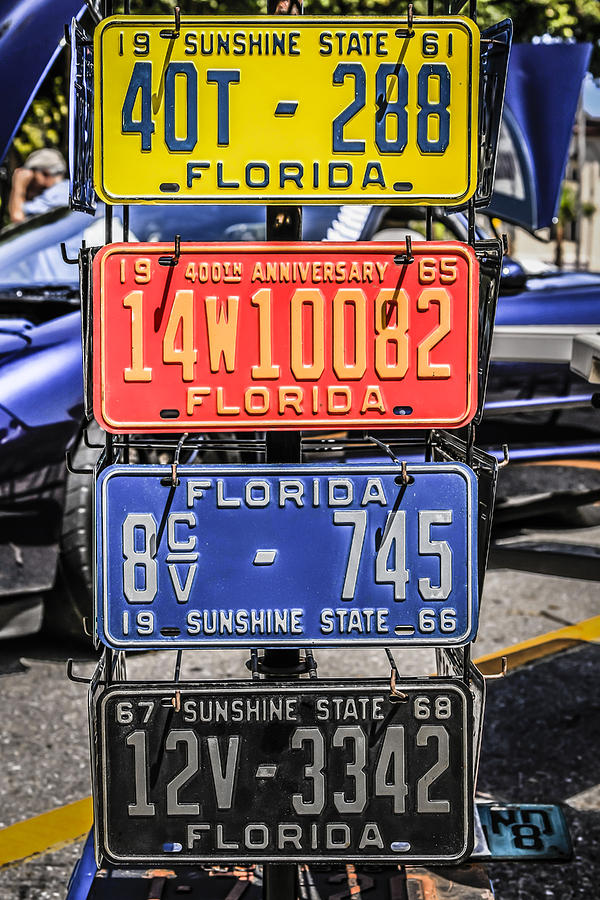 Florida Plates #1 Photograph by Chris Smith