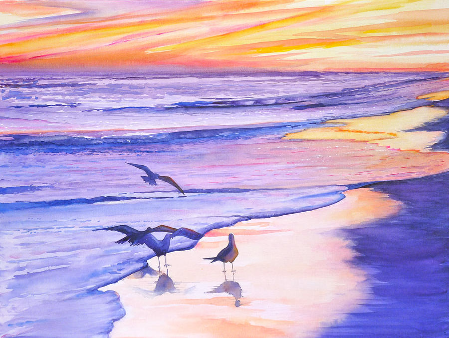 Sunset Painting - Florida Sunset #1 by Patricia Ragone