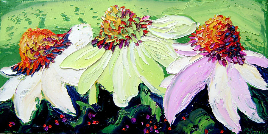 Isabelle Painting - Flowers by Isabelle Gervais