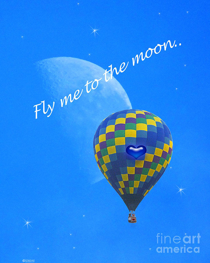 Fly Me to the Moon #1 Digital Art by Lizi Beard-Ward