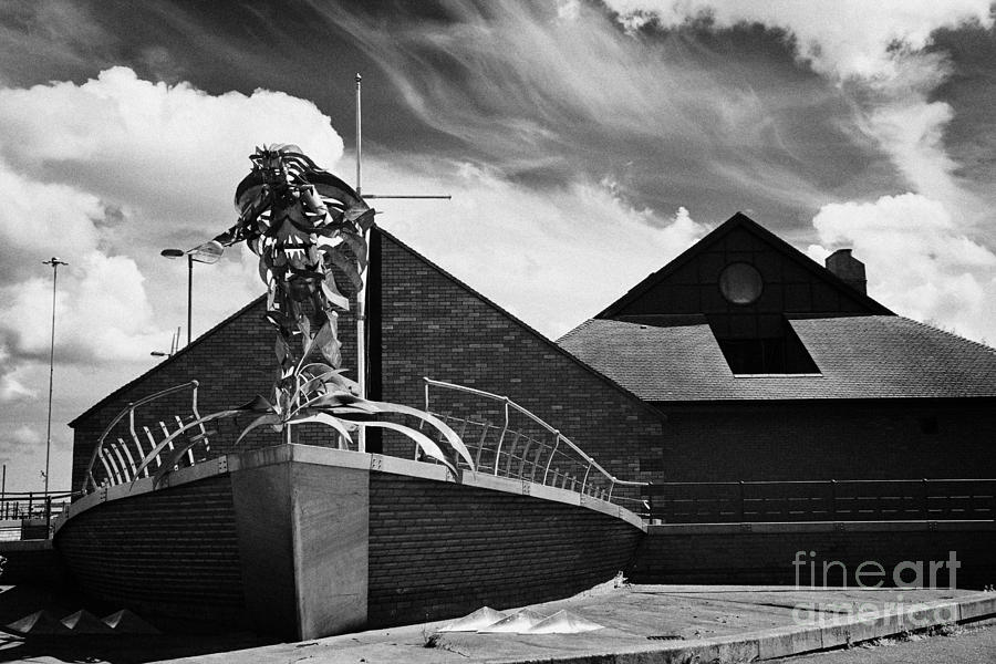 Belfast Photograph - flying angel seafarers centre misson to sailors sailortown Belfast Northern Ireland UK #1 by Joe Fox