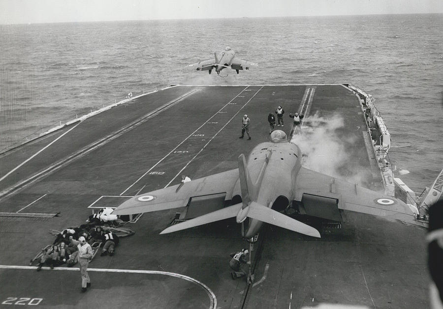 Flying Exercises From H.m.s. Victorious #1 Photograph by Retro Images Archive