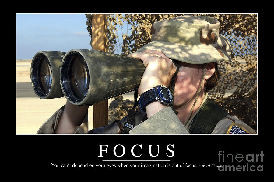 Focus Inspirational Quote #1 Photograph by Stocktrek Images