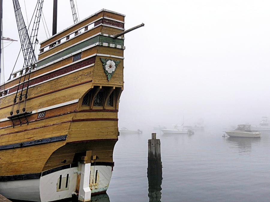 Foggy Harbor Photograph by Janice Drew