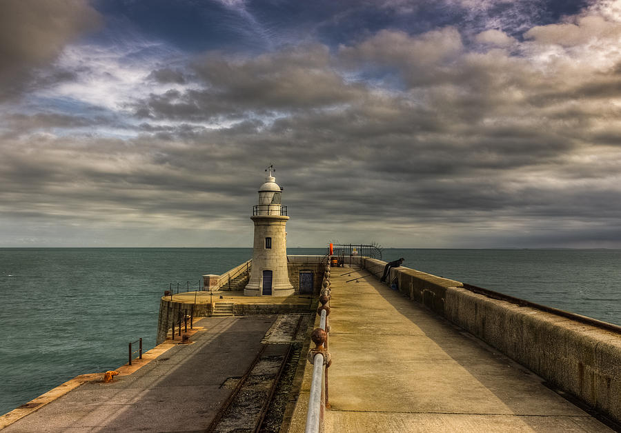 Folkestone lighthouse #1 Photograph by Ian Hufton