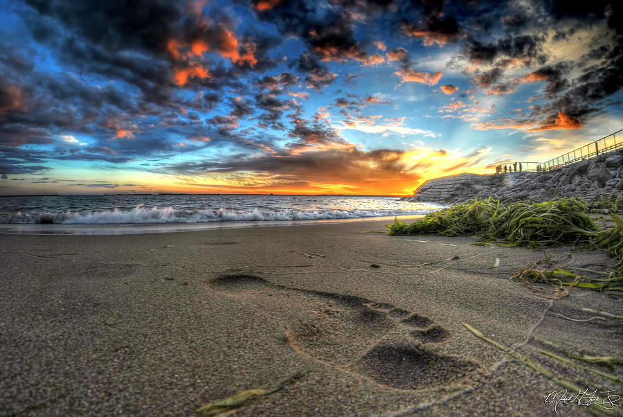 Foot Print in the Sand #1 Photograph by Michael Frank Jr