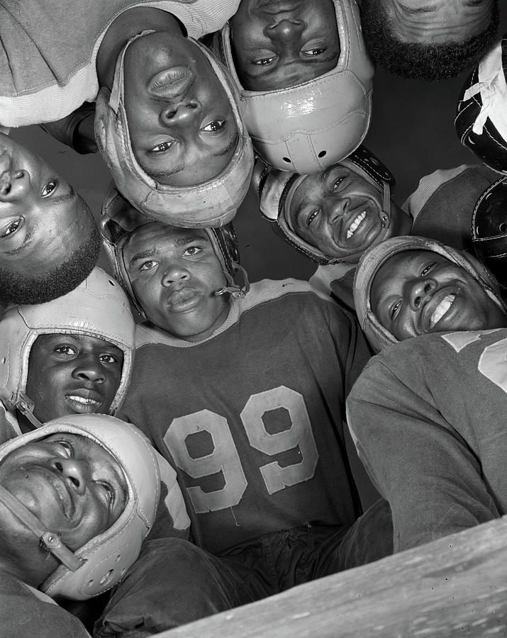 Football Team, 1943 #1 Photograph by Granger
