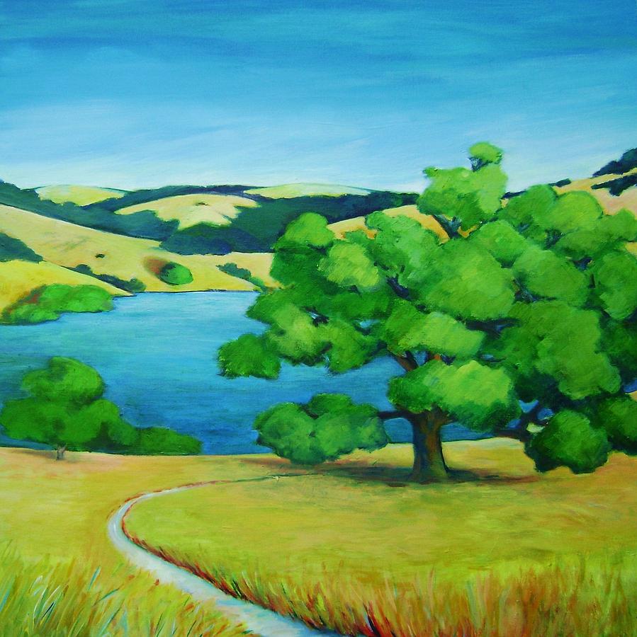 Foothills Pond Painting by Stephanie Maclean - Fine Art America