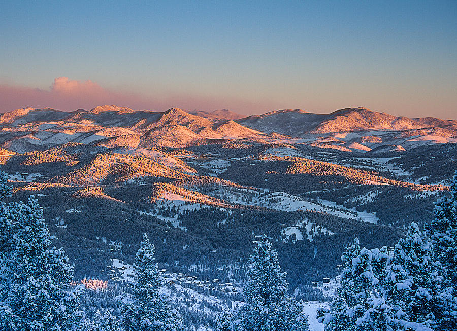 Foothills Winter Sunrise Photograph by Lowell Monke Fine Art America