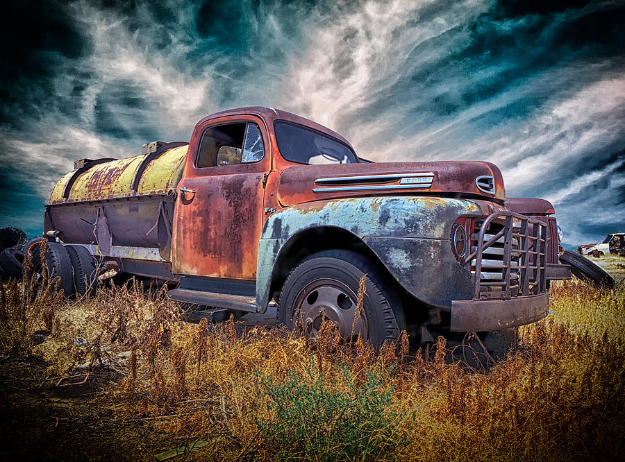 Ford F6 End of the Road Texas Photograph by Greg Kluempers
