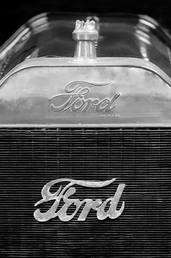 Car Photograph - Ford Grille Emblem - Hood Ornament #1 by Jill Reger