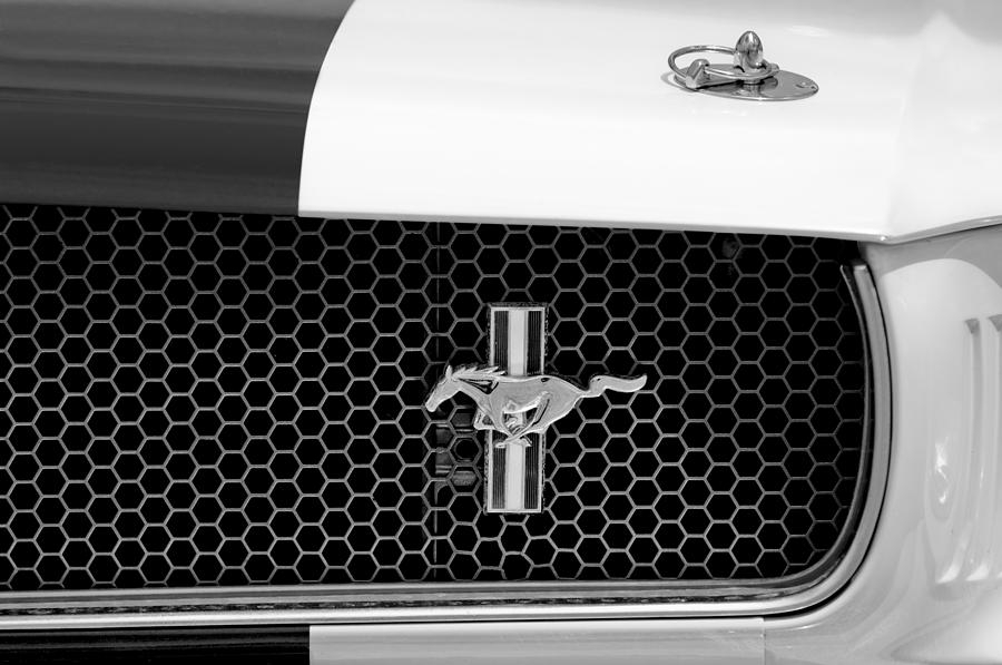 Ford Mustang GT 350 Grille Emblem #1 Photograph by Jill Reger