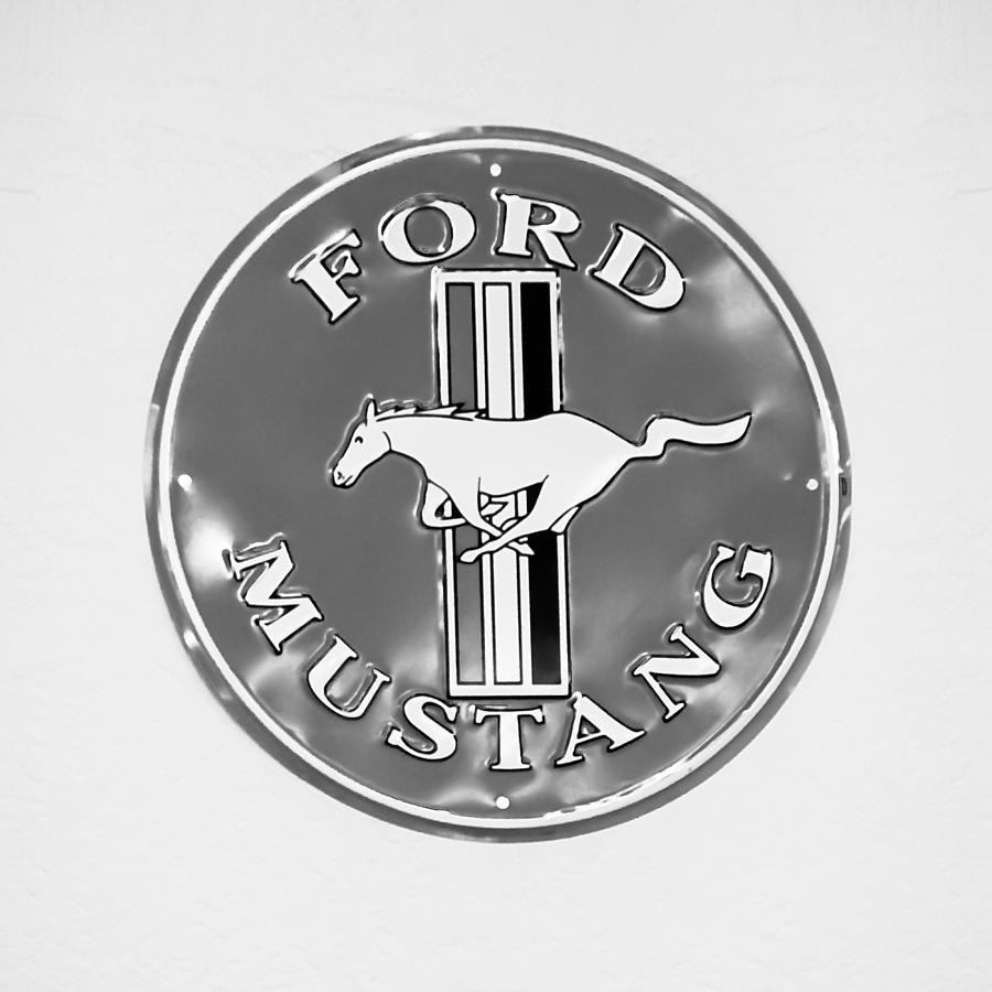 Ford Mustang Sign #1 Photograph by Jill Reger
