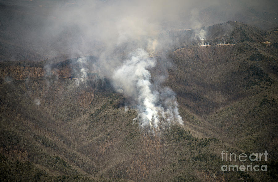 Forest Fire Blue Ridge Parkway Photograph by David Oppenheimer Fine