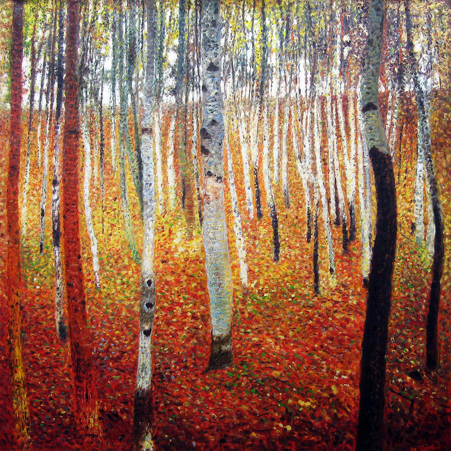 Forest Of Beech Trees Painting