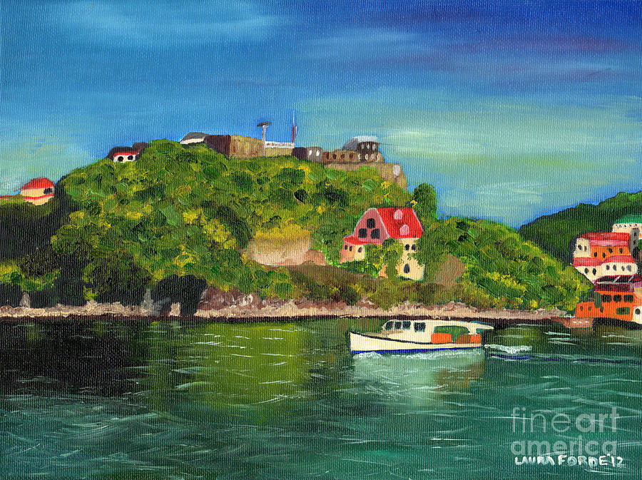 Fort George Grenada Painting by Laura Forde