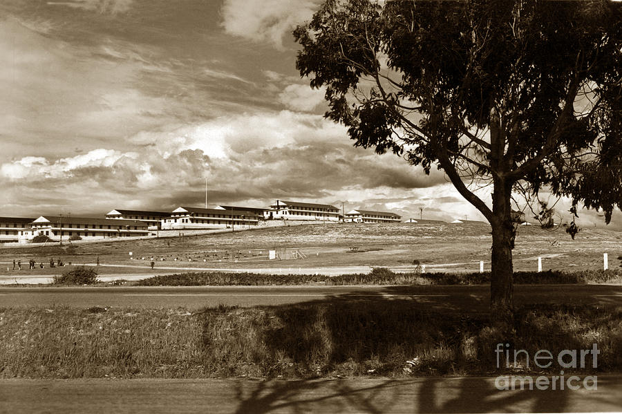 Fort Ord Photograph - Barracks at Fort Ord Army Base Monterey California 1955 by Monterey County Historical Society