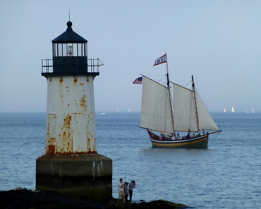 Fort Pickering Lighthouse Winter Island Salem MA #2 Photograph by Toby McGuire