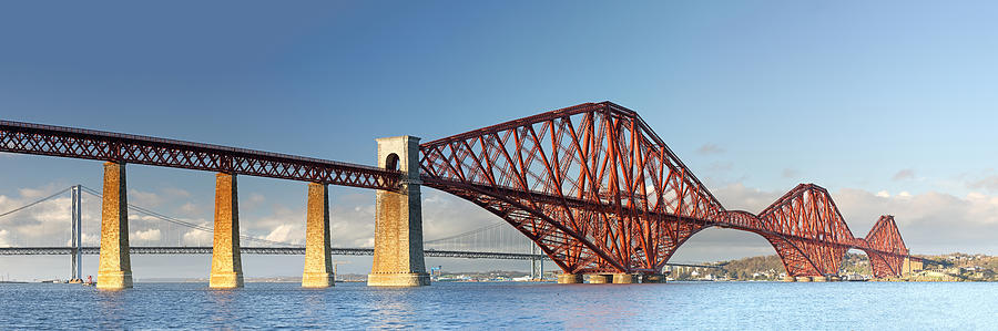 Scotland Photograph - Forth rail bridge by Grant Glendinning