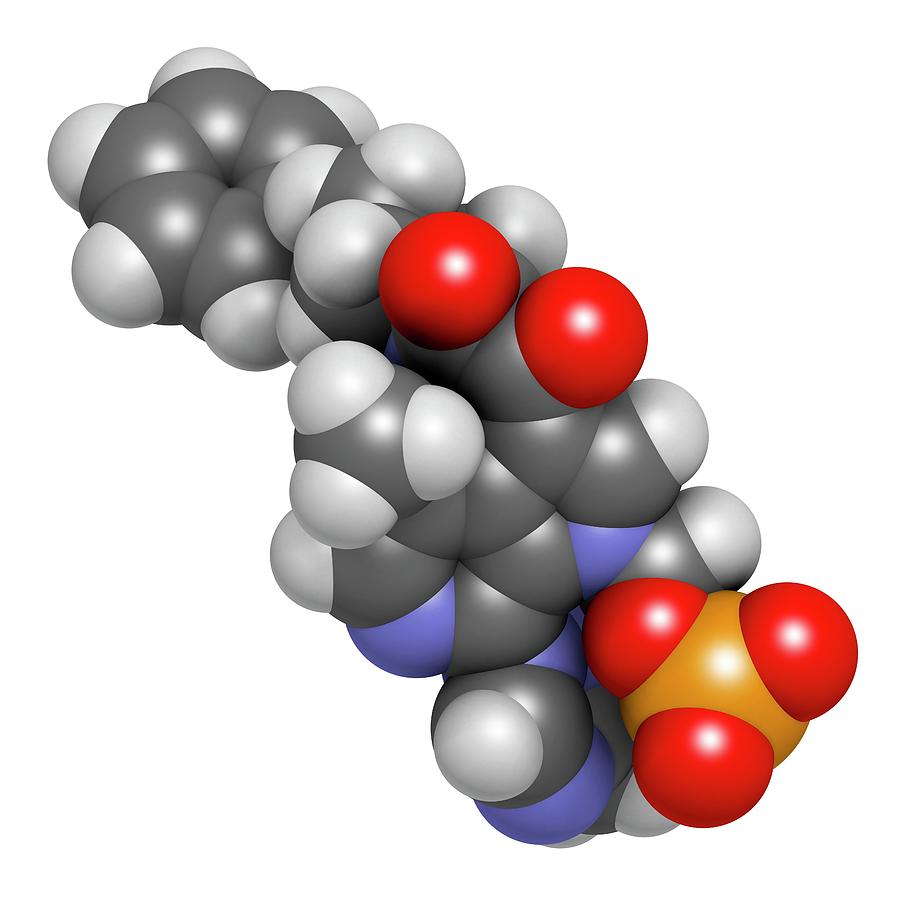 Hiv Photograph - Fostemsavir Hiv Drug Molecule #1 by Molekuul