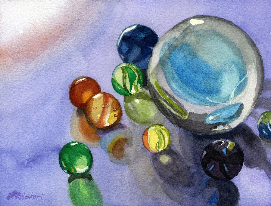 Found my marbles Painting by Lynne Reichhart