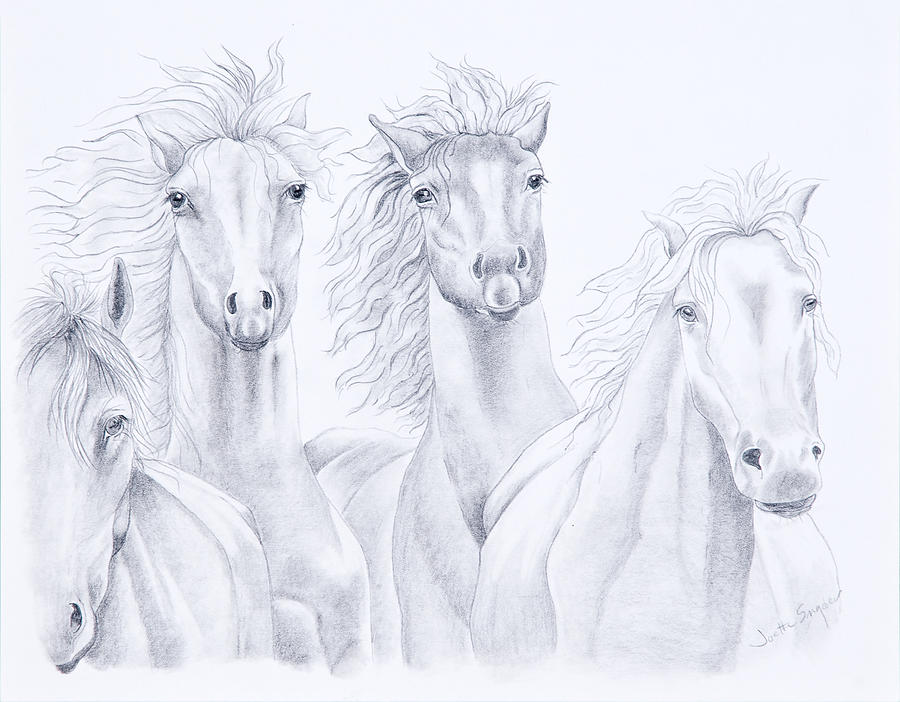Four For Freedom Drawing by Joette Snyder