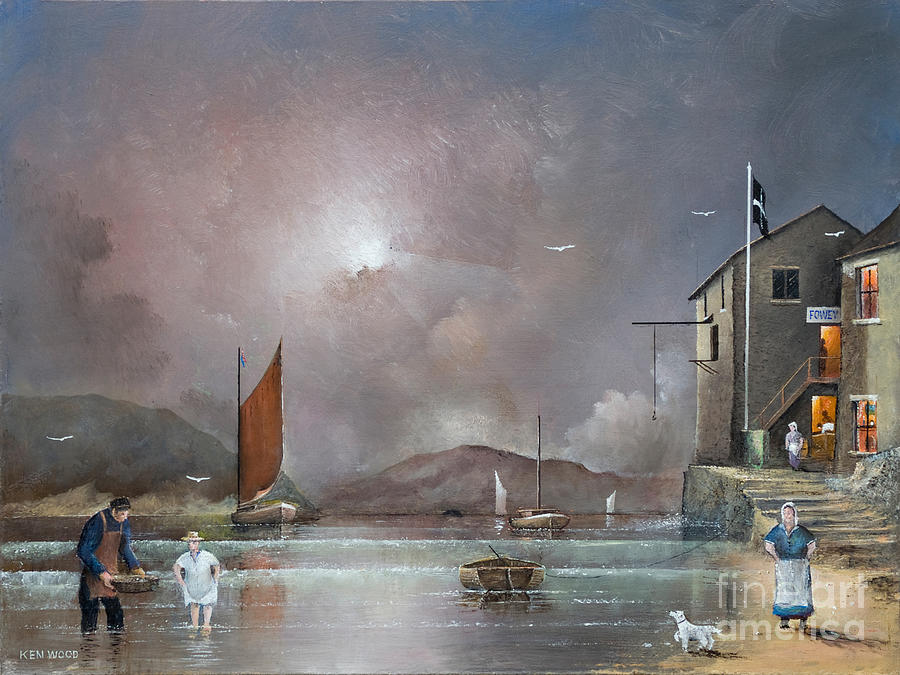Fowey Cornwall England Painting by Ken Wood