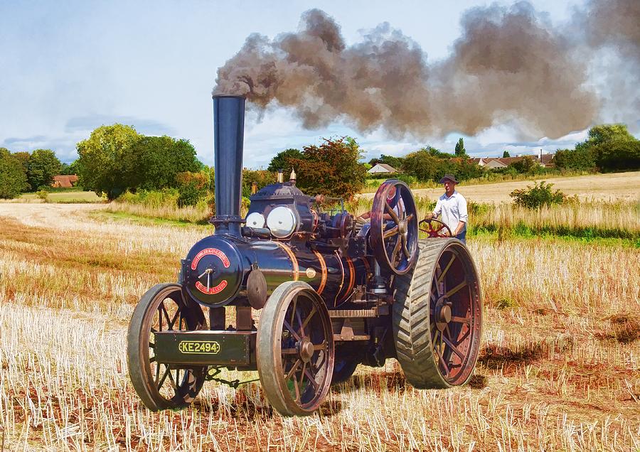 Steam Photograph - Fowler Ploughing engine #1 by Paul Gulliver